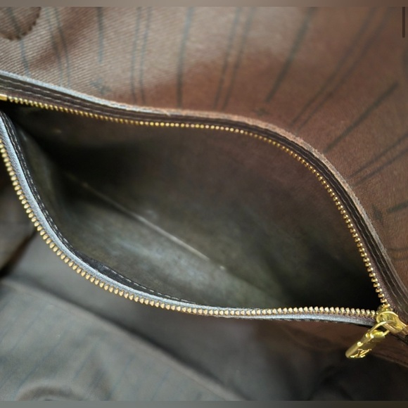 Louis Vuitton Neverfull MM Monogram Ideal Fuzan Dark Brown - Picture 15 of 15